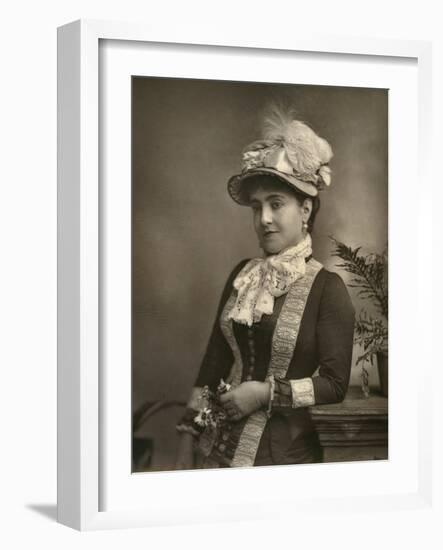 Adelina Patti, Italian Opera Diva, 1882-null-Framed Photographic Print