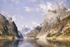 A Fjord Scene-Adelsteen Normann-Giclee Print