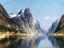 A Fjord Scene-Adelsteen Normann-Giclee Print