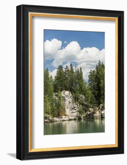 'Adersbach', Adršpach-Teplice Rocks, rock town, lake-Klaus-Gerhard Dumrath-Framed Photographic Print