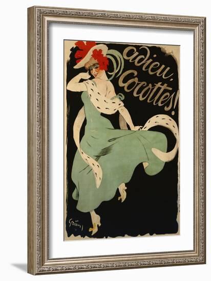 Adieu, Cocottes, 1903-Jules-Alexandre Grün-Framed Giclee Print