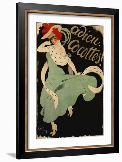 Adieu, Cocottes, 1903-Jules-Alexandre Grün-Framed Giclee Print