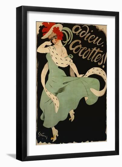 Adieu, Cocottes, 1903-Jules-Alexandre Grün-Framed Giclee Print