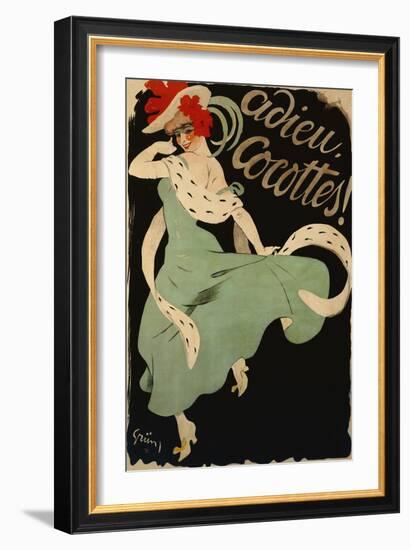 Adieu, Cocottes, 1903-Jules-Alexandre Grün-Framed Giclee Print