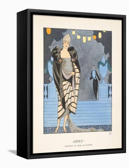 Adieu, from a Collection of Fashion Plates, 1921 (Pochoir Print)-Georges Barbier-Framed Premier Image Canvas