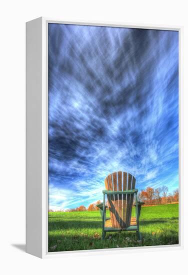 Adirondack Chair Vertical-Robert Goldwitz-Framed Premier Image Canvas