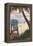 Adirondack Chairs and Sunset - Florida-Lantern Press-Framed Stretched Canvas