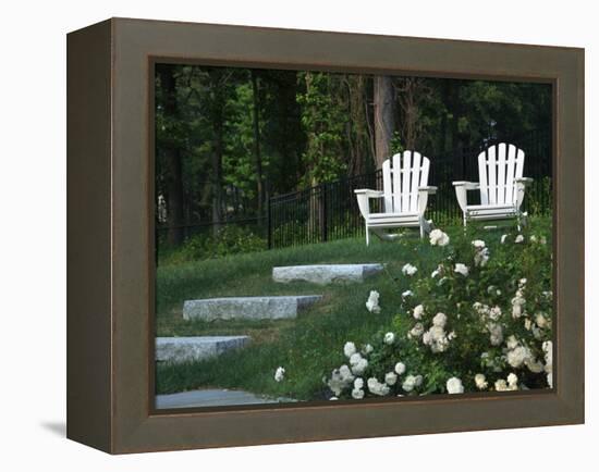 Adirondack Chairs, Marshfield, Massachusetts, USA-Lisa S^ Engelbrecht-Framed Premier Image Canvas