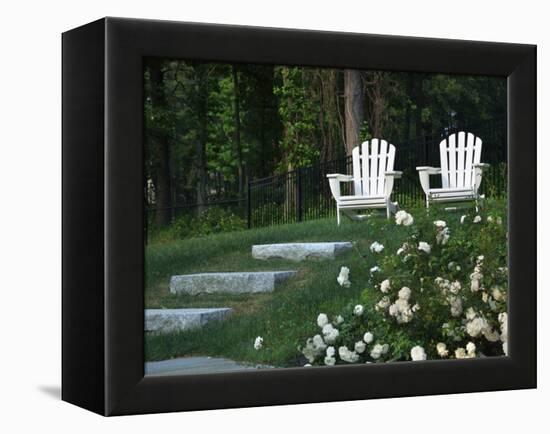 Adirondack Chairs, Marshfield, Massachusetts, USA-Lisa S^ Engelbrecht-Framed Premier Image Canvas