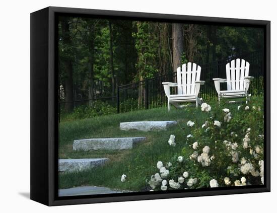 Adirondack Chairs, Marshfield, Massachusetts, USA-Lisa S^ Engelbrecht-Framed Premier Image Canvas