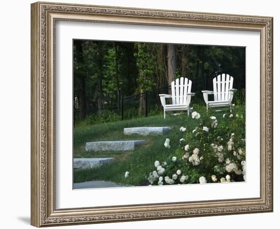 Adirondack Chairs, Marshfield, Massachusetts, USA-Lisa S^ Engelbrecht-Framed Photographic Print