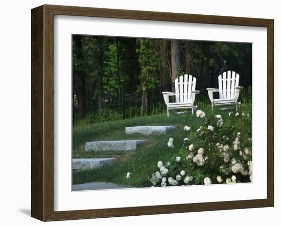 Adirondack Chairs, Marshfield, Massachusetts, USA-Lisa S^ Engelbrecht-Framed Photographic Print