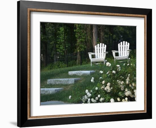 Adirondack Chairs, Marshfield, Massachusetts, USA-Lisa S^ Engelbrecht-Framed Photographic Print