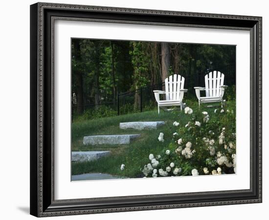 Adirondack Chairs, Marshfield, Massachusetts, USA-Lisa S^ Engelbrecht-Framed Photographic Print