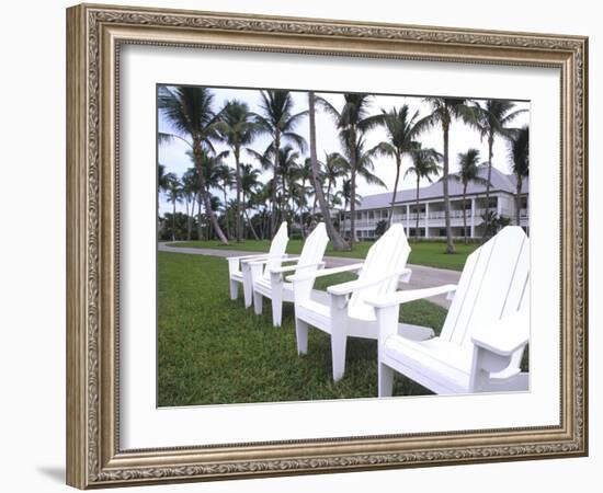 Adirondack Chairs, Ocean Club in Paradise, Atlantis Resort, Bahamas-Bill Bachmann-Framed Photographic Print