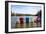 Adirondack Chairs Partially Submerged in the Lake Muskoka, Ontario, Canada-null-Framed Photographic Print