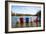 Adirondack Chairs Partially Submerged in the Lake Muskoka, Ontario, Canada-null-Framed Photographic Print