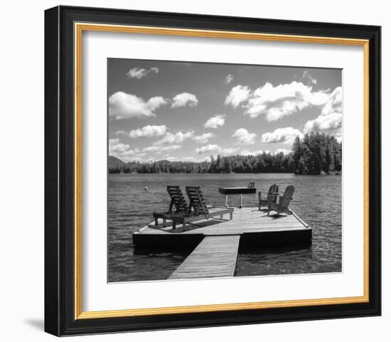 Adirondack Dock-Erik Richards-Framed Art Print