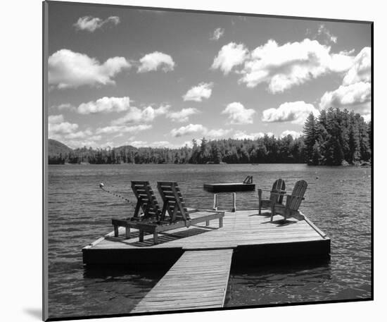 Adirondack Dock-Erik Richards-Mounted Art Print