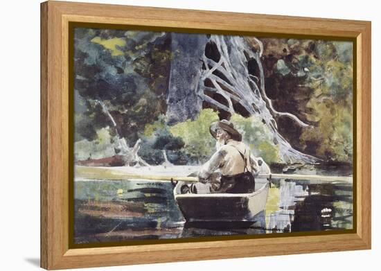 Adirondack Guide-Winslow Homer-Framed Premier Image Canvas