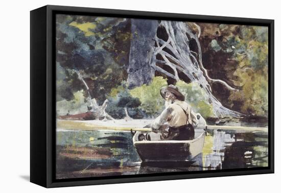 Adirondack Guide-Winslow Homer-Framed Premier Image Canvas