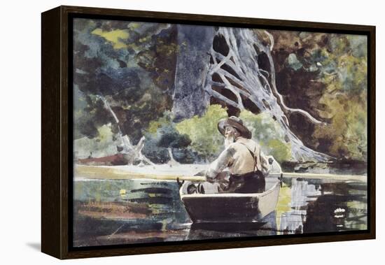 Adirondack Guide-Winslow Homer-Framed Premier Image Canvas