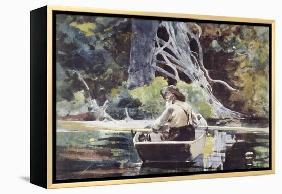 Adirondack Guide-Winslow Homer-Framed Premier Image Canvas