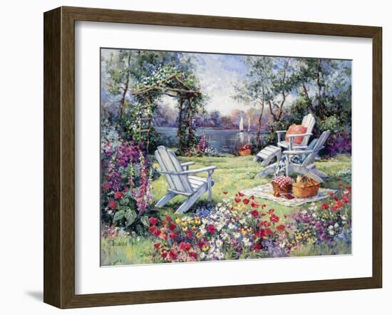 Adirondack Summer-Barbara Mock-Framed Giclee Print