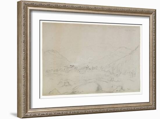 Adirondacks Iron Works, 1846 (Graphite Pencil on Wove Paper)-Thomas Cole-Framed Giclee Print