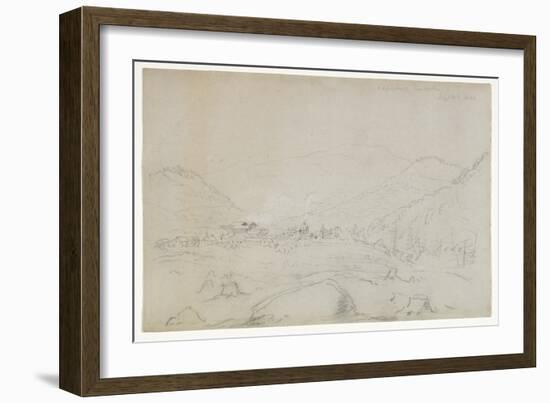 Adirondacks Iron Works, 1846 (Graphite Pencil on Wove Paper)-Thomas Cole-Framed Giclee Print