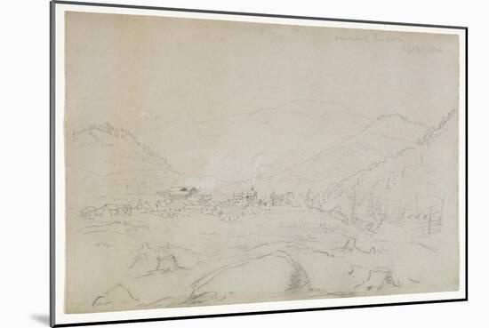 Adirondacks Iron Works, 1846 (Graphite Pencil on Wove Paper)-Thomas Cole-Mounted Giclee Print