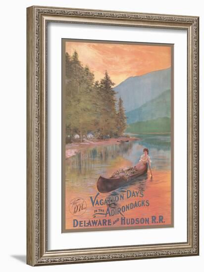 Adirondacks Travel Poster-null-Framed Art Print