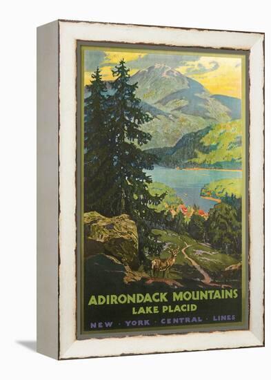 Adirondacks Travel Poster-null-Framed Stretched Canvas