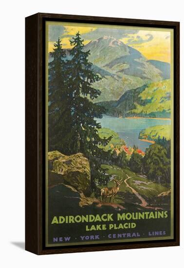 Adirondacks Travel Poster-null-Framed Stretched Canvas