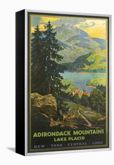 Adirondacks Travel Poster-null-Framed Stretched Canvas