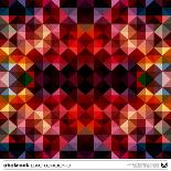 Abstract Colorful Triangles Background. Vector.-adistock-Art Print