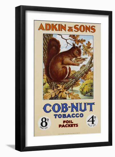 Adkin and Sons: Cob-Nut Tobacco Foil Packets Poster-null-Framed Giclee Print