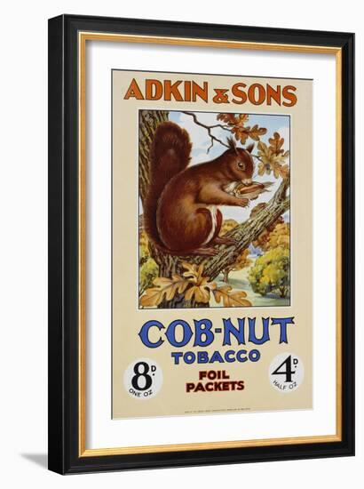 Adkin and Sons: Cob-Nut Tobacco Foil Packets Poster-null-Framed Giclee Print