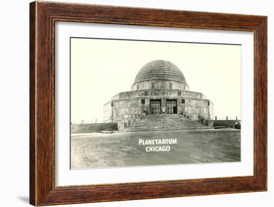 Adler Planetarium under Construction-null-Framed Art Print