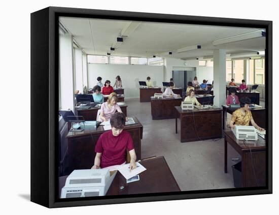 Administration Office at Huntsman House, Leeds, West Yorkshire, 1968-Michael Walters-Framed Premier Image Canvas