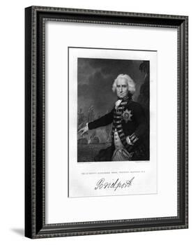 Admiral Alexander Hood (1726-181), 1st Viscount Bridport, 1837-S Freeman-Framed Giclee Print