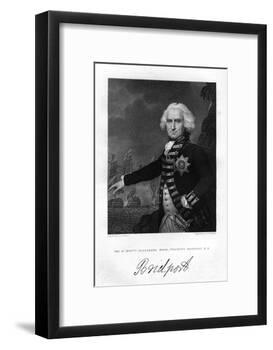 Admiral Alexander Hood (1726-181), 1st Viscount Bridport, 1837-S Freeman-Framed Giclee Print