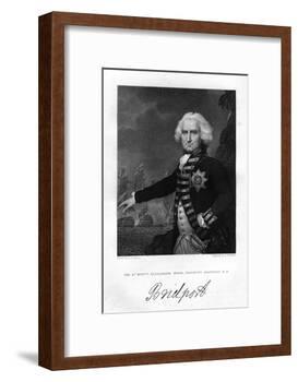 Admiral Alexander Hood (1726-181), 1st Viscount Bridport, 1837-S Freeman-Framed Giclee Print
