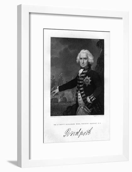 Admiral Alexander Hood (1726-181), 1st Viscount Bridport, 1837-S Freeman-Framed Giclee Print