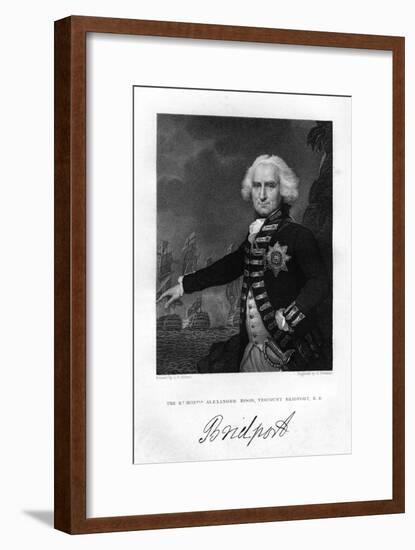 Admiral Alexander Hood (1726-181), 1st Viscount Bridport, 1837-S Freeman-Framed Giclee Print