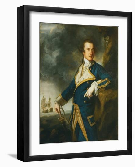 Admiral Alexander Hood, 1St Viscount Bridport (1727-1814), 1763 (Oil on Canvas)-Joshua Reynolds-Framed Giclee Print