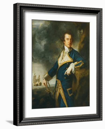 Admiral Alexander Hood, 1St Viscount Bridport (1727-1814), 1763 (Oil on Canvas)-Joshua Reynolds-Framed Giclee Print