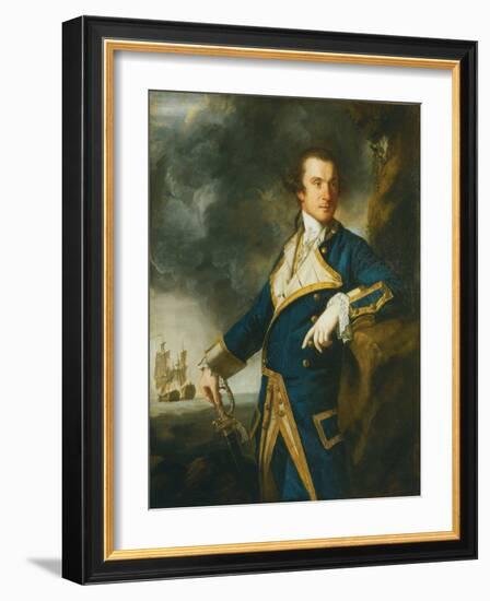 Admiral Alexander Hood, 1St Viscount Bridport (1727-1814), 1763 (Oil on Canvas)-Joshua Reynolds-Framed Giclee Print