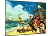 Admiral Anson's Voyage Around the World in 1740-Severino Baraldi-Mounted Giclee Print