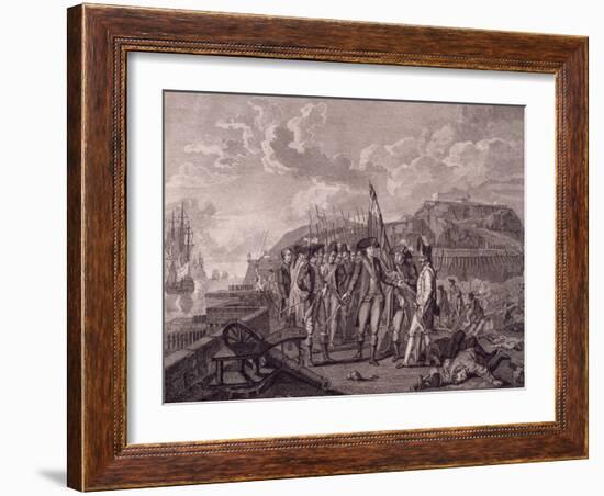 Admiral D'Estaing Capturing Island of Grenada, July 4, 1779, American War of Independence, Grenada-null-Framed Giclee Print